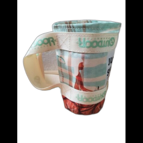 BOTTLE Can SUIT Holder KOOZIE Canvas w/Handles Outdoor Camping BBQ Hiking - Picture 1 of 5
